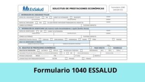 Formulario 1040 Essalud