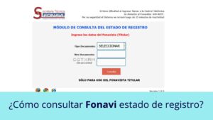 ¿Cómo consultar Fonavi estado de registro? devolución 2022 consulta