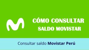 Consultar saldo Movistar Perú