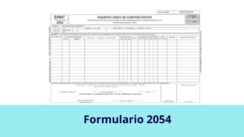 Formulario 2054