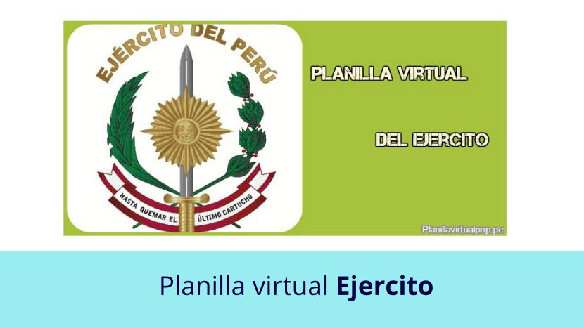 Planilla virtual del Ejercito