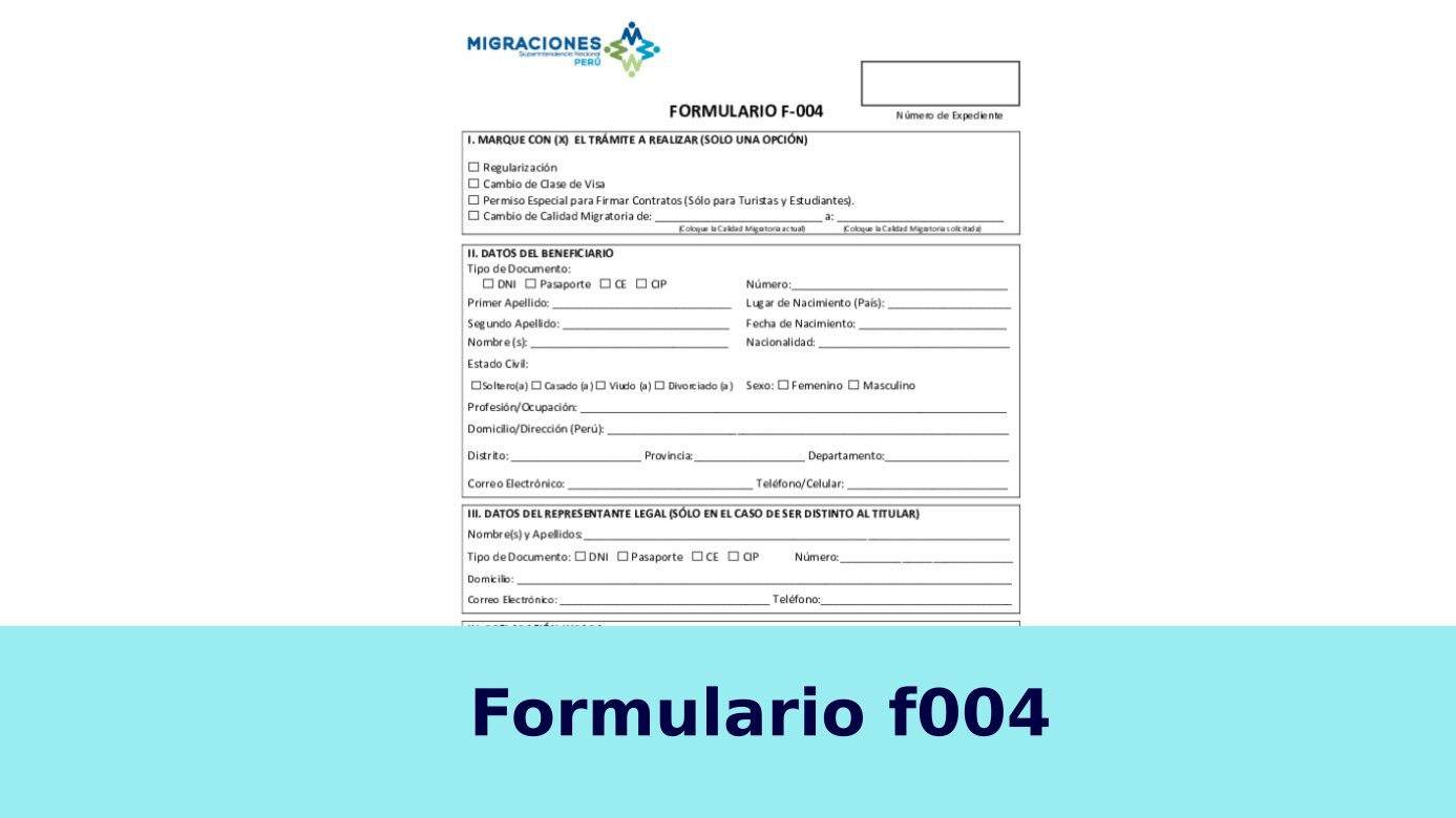 Formulario F-004