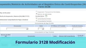 Lee más sobre el artículo Formulario 3128 Modificación de los datos RUC