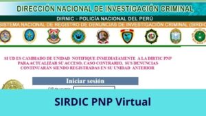 Lee más sobre el artículo SIRDIC PNP Virtual