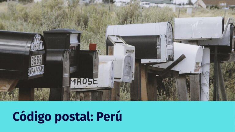 Código postal: Perú
