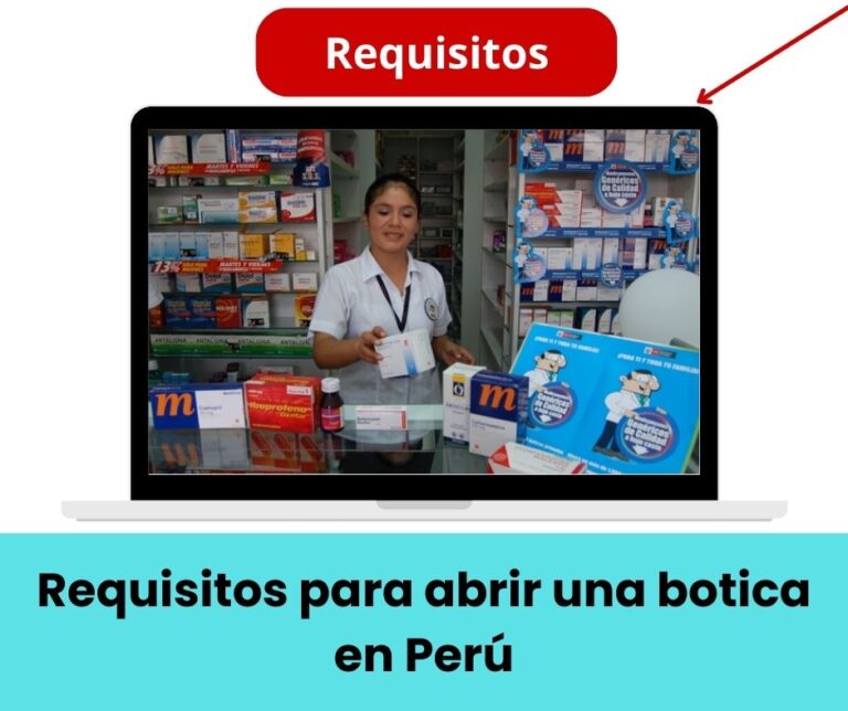 Requisitos para abrir una botica en Perú